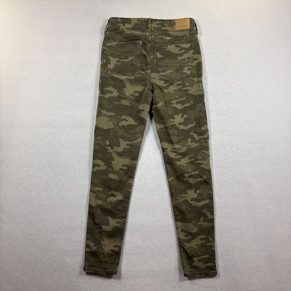 American Eagle AE Hi-Rise Camo Crop Jegging Sz 4‎ Women Next Level Stretch Cargo
